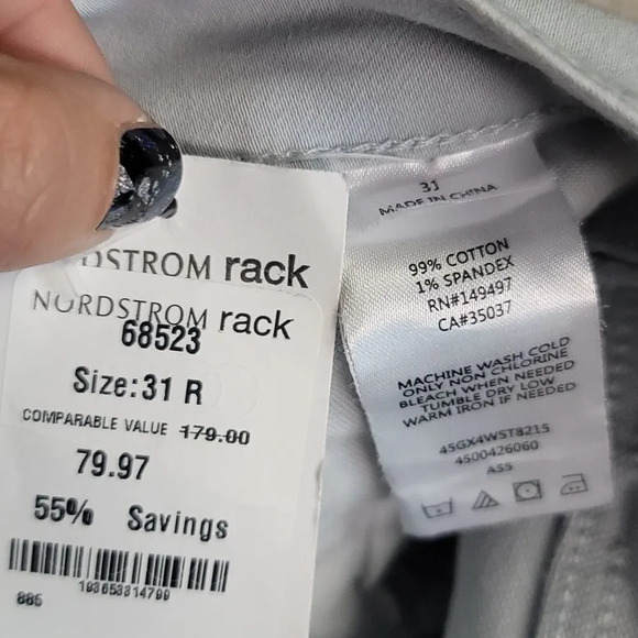 NWOT Joe's Jeans Isis Skinny Ankle Jeans, Light Gray - Picture 9 of 9